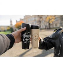 ARDESTO Термочашка Coffee Time 450 мл, нержавеющая сталь, черный