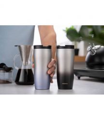 ARDESTO Термочашка Metallic 450 мл, нержавеющая сталь, синий