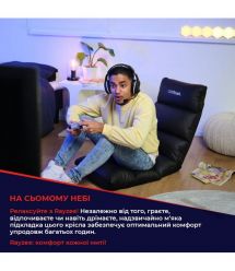 Trust Напольное кресло GXT 718 RAYZEE, ПУ шкіра, до 125кг, Черный