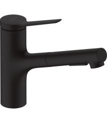 Hansgrohe Набор для кухни, гранитная мойка S520-F345 + смес. Zesis M33, черный графит-черный матовый