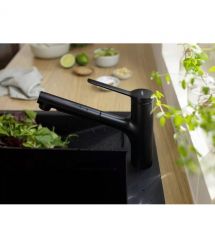 Hansgrohe Набор для кухни, гранитная мойка S520-F345 + смес. Zesis M33, черный графит-черный матовый