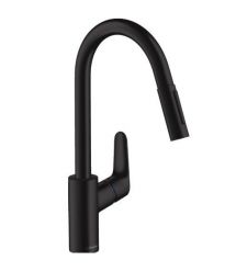 Hansgrohe Набор для кухни, гранитная мойка S520-F480 + смес. Focus M41, черный графит-черный матовый