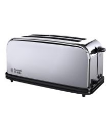 Russell Hobbs Тостер Chester, 1600Вт, металл, длинные слоты на 4 тоста, серебристый