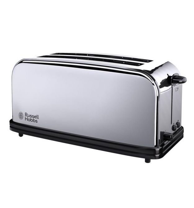 Russell Hobbs Тостер Chester, 1600Вт, металл, длинные слоты на 4 тоста, серебристый