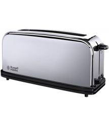 Russell Hobbs Тостер Chester, 1000Вт, металл, длинные слоты, серебристый