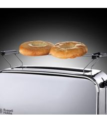 Russell Hobbs Тостер Chester, 1000Вт, металл, длинные слоты, серебристый