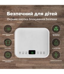 MYCOND Осушитель воздуха Tibo Eco 10 бытовой, 10л/сутки, 120м3/час, 20м2, дисплей, эл. упр-ие, таймер, авто откл., белый