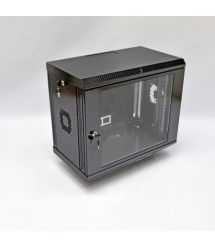 Шафа 9U, 600х350х507 мм (Ш*Г*в), акрилове скло, чорний
