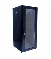 Шафа 19 " 24U, 610х675 мм (Ш*Г), посилена, чорна