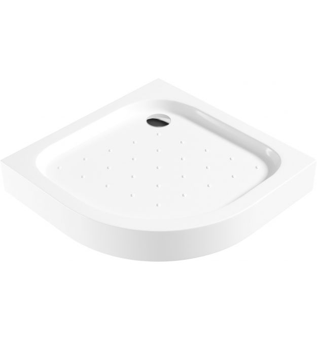 Deante Поддон душевой Funkia акриловый, полукруглый, 80см, белый