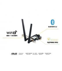 ASUS WiFi-адаптер PCE-AX1800 Bluetooth 5.2 PCI Express WPA3 MU-MIMO OFDMA
