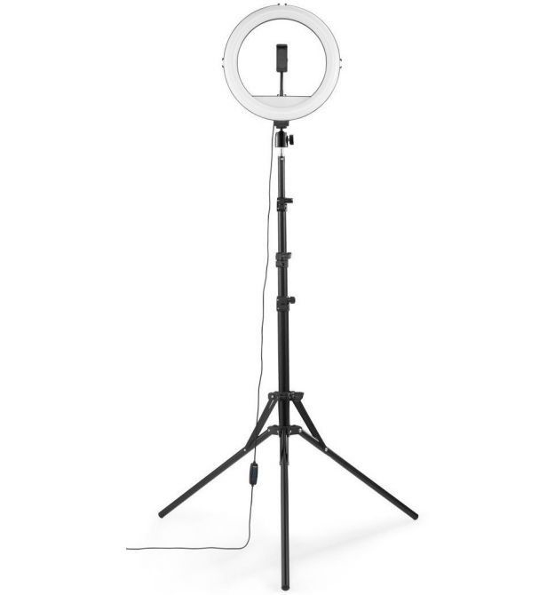 HAMA Штатив со светодиодным кольцом SpotLight Steady 120 V2 BT Black