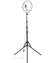 HAMA Штатив со светодиодным кольцом SpotLight Steady 120 V2 BT Black