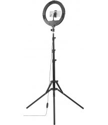 HAMA Штатив со светодиодным кольцом SpotLight Steady 120 V2 BT Black