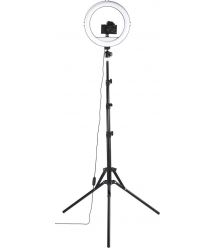 HAMA Штатив со светодиодным кольцом SpotLight Steady 120 V2 BT Black