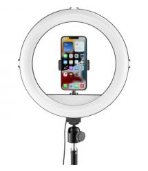 HAMA Штатив со светодиодным кольцом SpotLight Steady 120 V2 BT Black