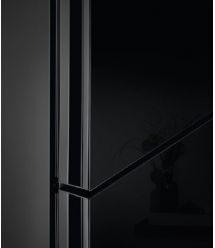 Electrolux Холодильник с нижн. мороз., холод.отд.-244л, мороз.отд.-94л, А+, NF, инв., диспл внутр., зона св-ти, черный+стекло