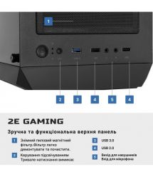 2E ПК 2E Complex Gaming AMD R5-5600, 16Gb, F1TB, NVD3060-12, B550, G338, 600W, FreeDos