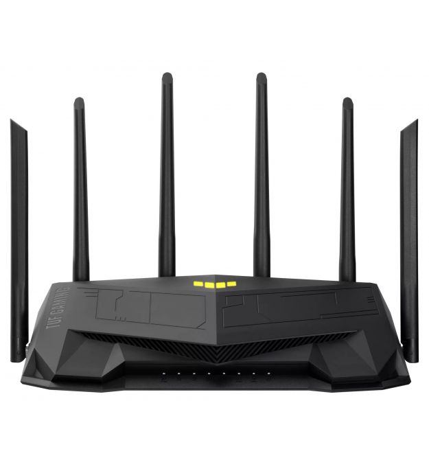 ASUS Маршрутизатор TUF-AX6000 4xGE LAN 1x2.5GE LAN 1x2.5GE WAN 1xUSB3.2 MU-MIMO OFDMA MESH gaming AURA RGB