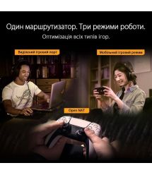 ASUS Маршрутизатор TUF-AX6000 4xGE LAN 1x2.5GE LAN 1x2.5GE WAN 1xUSB3.2 MU-MIMO OFDMA MESH gaming AURA RGB