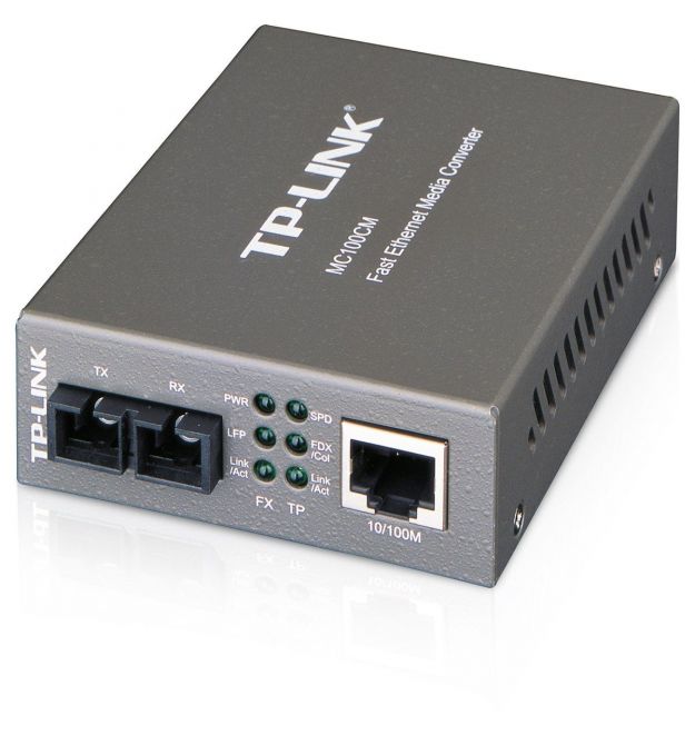 TP-Link Медиаконвертер MC100CM 100Base-TX-100Base-FX MM 2km SC