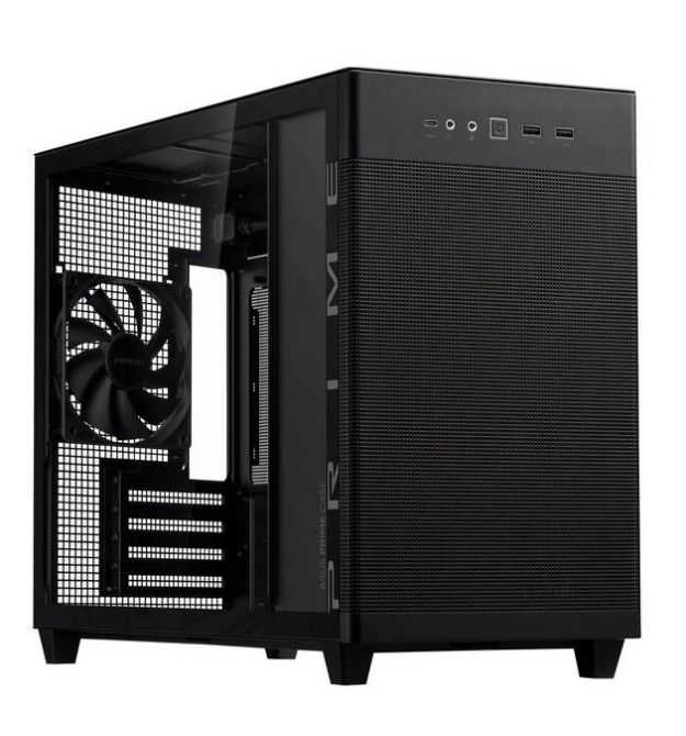 ASUS Корпус Prime AP201 Tempered Glas, без БП, 2xUSB3.2, 1xUSB Type-C