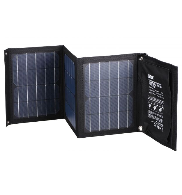 2E Портативная солнечная панель, 22 Вт зарядное устройство, 2*USB-A 5V/2.4A