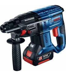 Bosch Перфоратор GBH 180-LI, аккумуляторный, 1x4.0 Ач, 18 В, 2 Дж, 2.3 кг
