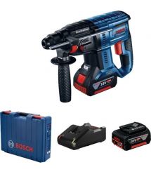 Bosch Перфоратор GBH 180-LI, аккумуляторный, 1x4.0 Ач, 18 В, 2 Дж, 2.3 кг