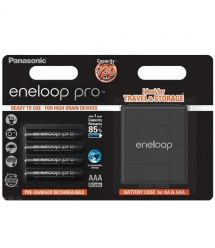 Panasonic Аккумулятор Eneloop Pro AAA 930 mAh 4BP+Case