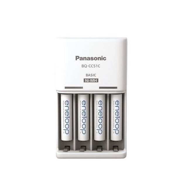 Panasonic Зарядное устройство Basic Charger New + Eneloop 4AAA 800 mAh NI-MH