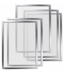Magnetoplan Рамки магнитные A4 серебристые Magnetofix Frame Silver Set UA