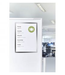 Magnetoplan Рамки магнитные A4 серебристые Magnetofix Frame Silver Set UA