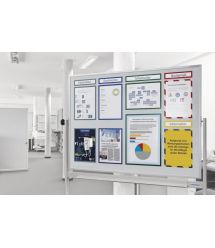 Magnetoplan Рамки магнитные A4 серебристые Magnetofix Frame Silver Set UA