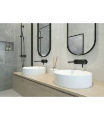 Deante Душевая система Arnika со смесителем для душа, душ - 1 функц., крепл. - на стойке, черный