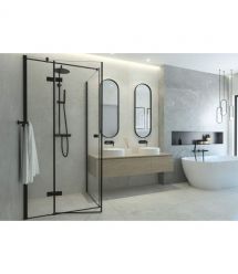 Deante Душевая система Arnika со смесителем для душа, душ - 1 функц., крепл. - на стойке, черный