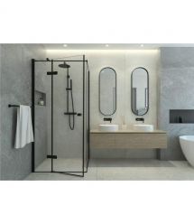 Deante Душевая система Arnika со смесителем для душа, душ - 1 функц., крепл. - на стойке, черный