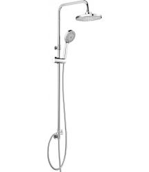 Deante Душевая система Corio без смесителя, душ - 3 функц., крепл. - на стойке, хром + серый