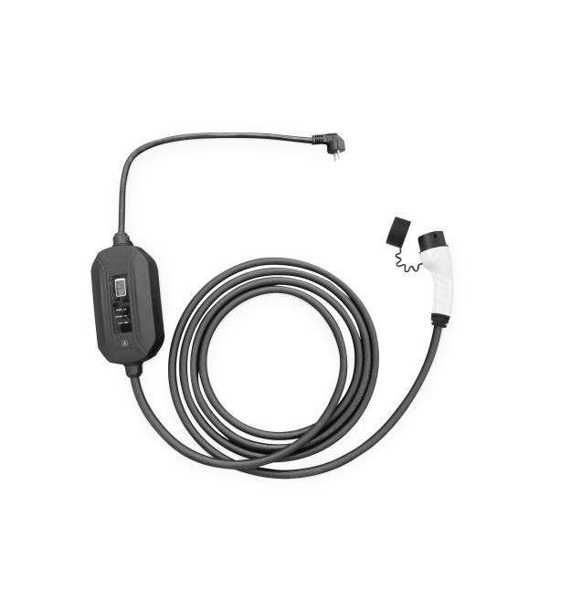 Digitus Кабель зарядный EV Single Phase, 230V, 8-16А, 5m Schuko to Type 2, с блоком индикации и управления зарядом