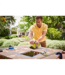 Ryobi Пила дисковая ONE+ R18MMS-0, универсальная, диск 85 мм, 1.9 кг (без АКБ и ЗУ)