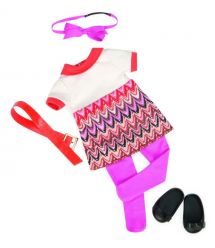 Our Generation Набор одежды для кукол - Платье с принтом