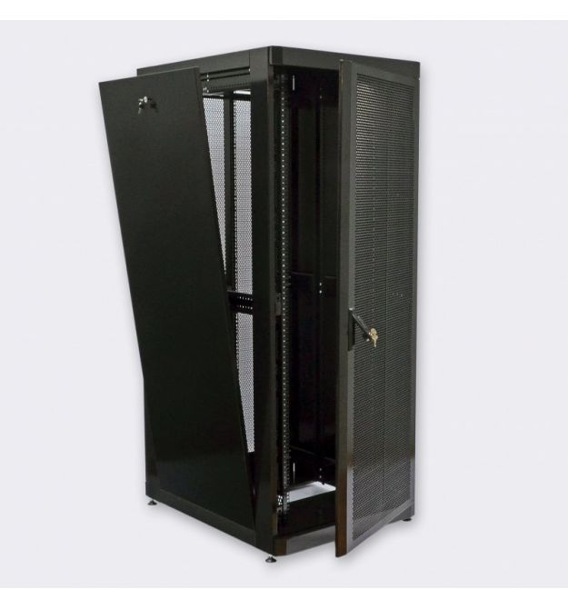 Шкаф 19" 42U, 800х1055 мм (Ш*Г), черный, перфорированные двери (66%)