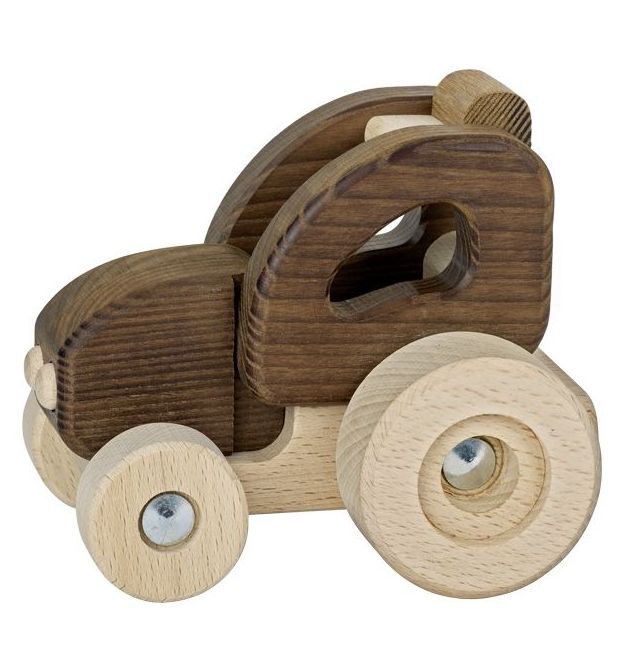 goki Машинка деревянная Трактор (натуральный)