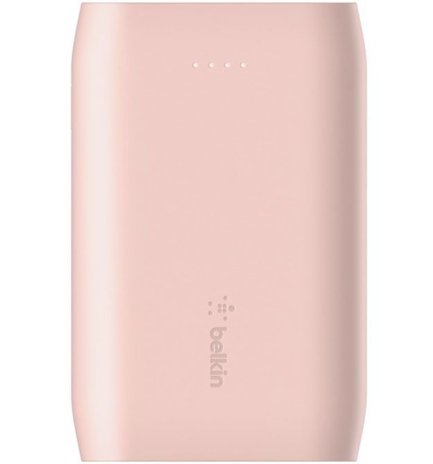 Belkin Портативное зарядное устройство 10000mAh, 15W Dual USB-A, USB-C, rose gold