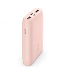Belkin Портативное зарядное устройство 10000mAh, 15W Dual USB-A, USB-C, rose gold