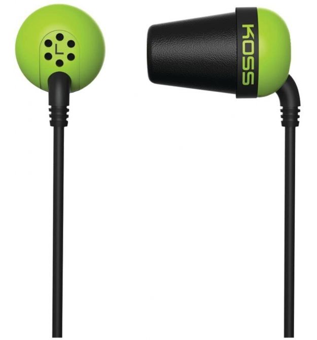 Koss Наушники The Plug Noise Isolating Green