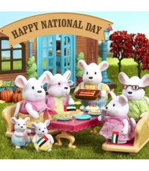 Li`l Woodzeez Набор фигурок - Большая Семья Мышей 7ед.