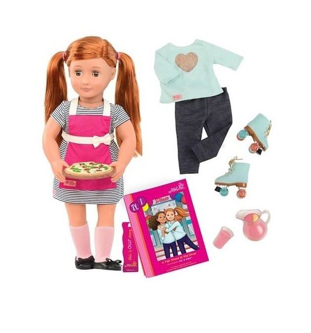 Our Generation Набор DELUXE - Ноа готовит обед с книгой