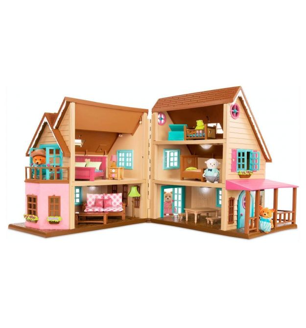 Li`l Woodzeez Игровой набор - Большой коттеджный дом