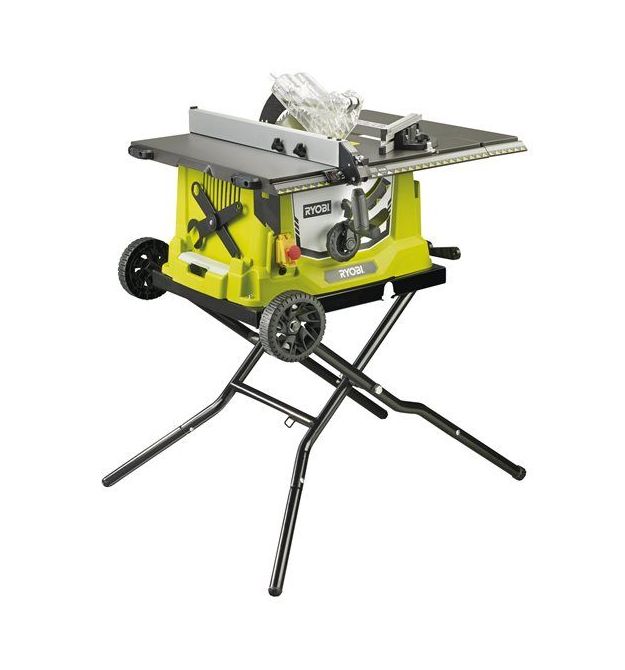 Ryobi Станок распиловочный RTS1800EF-G 1800Вт настольная 254мм со станиной и транспорт.колесами